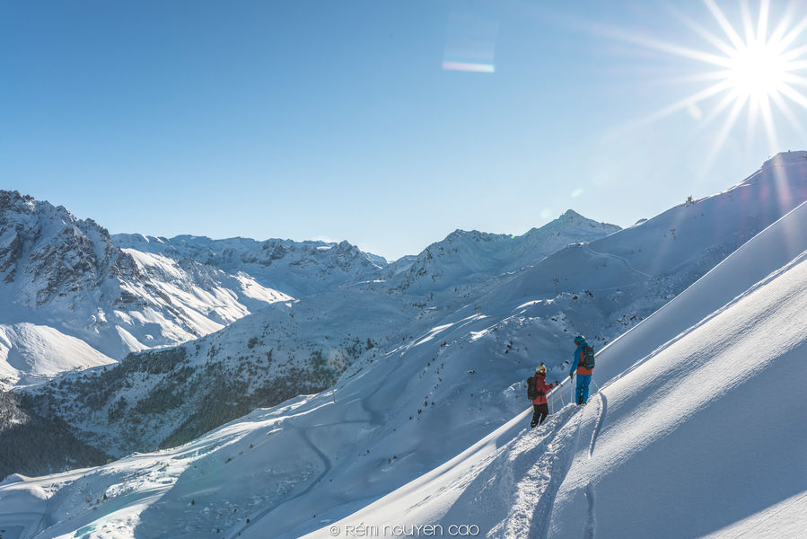 Hors piste avec Oxygène - © Ecole de ski & snowboard Oxygène