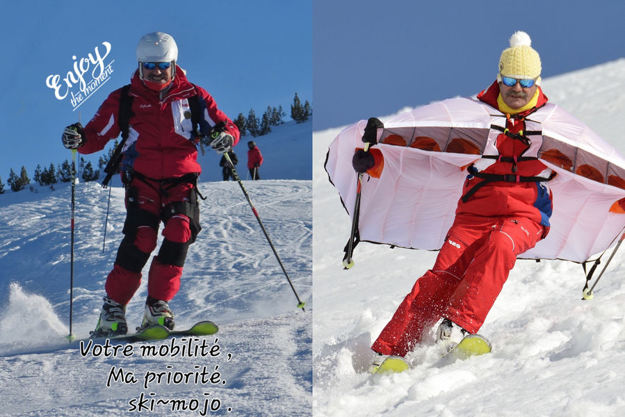 Ski~mojo et wingjump Le Dévoluy - © Michel Pislor Ski~mojo et wingjump Le Dévoluy - © Michel Pislor