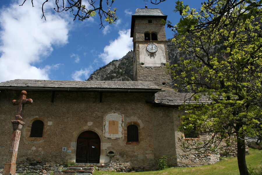 Visite de la Vallée de la Clarée - © Ville de Briançon-service Patrimoine église Saint Sébastien de Plampinet - © Ville de Briançon-service Patrimoine