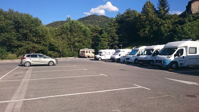 Aire de stationnement Camping-Car- Savines-le-Lac