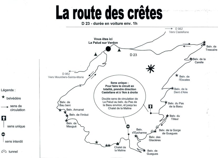 Route des Crête Gorges du Verdon Alpes-de-Haute-Provence - Gargante Gorgues verdon -Provenza-Alpes-Costa Azul- Visita ✈️ Foro Francia