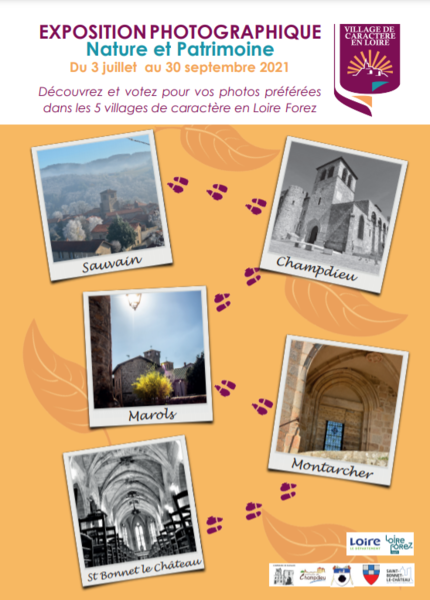 Exposition photographique dans les rues des villages de caractère