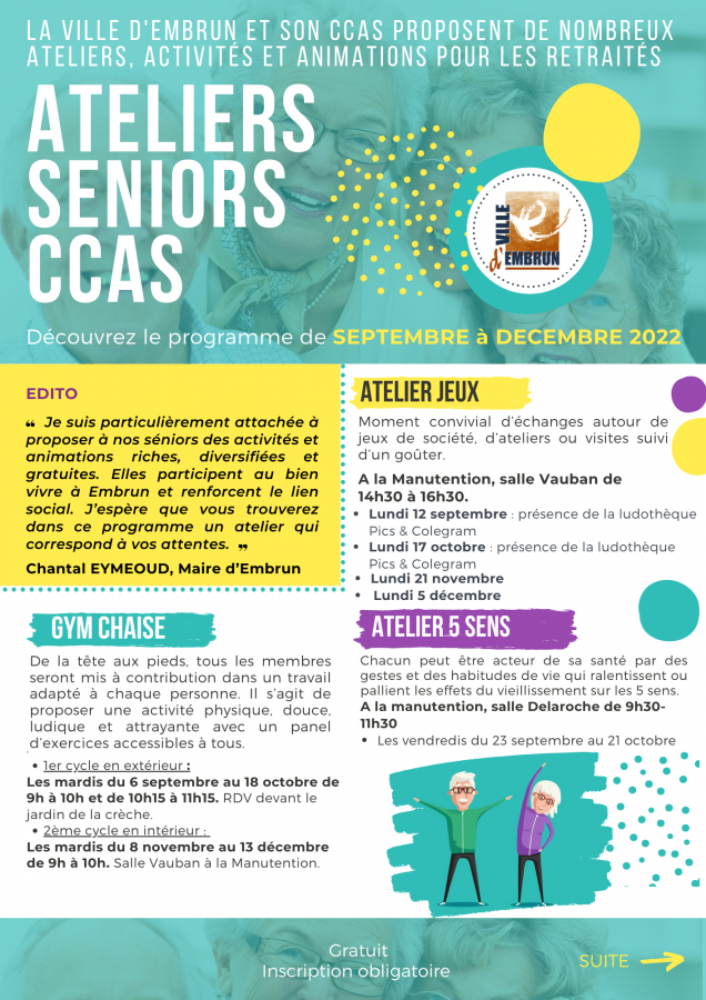 Ateliers séniors du CCAS : Atelier 5 sens