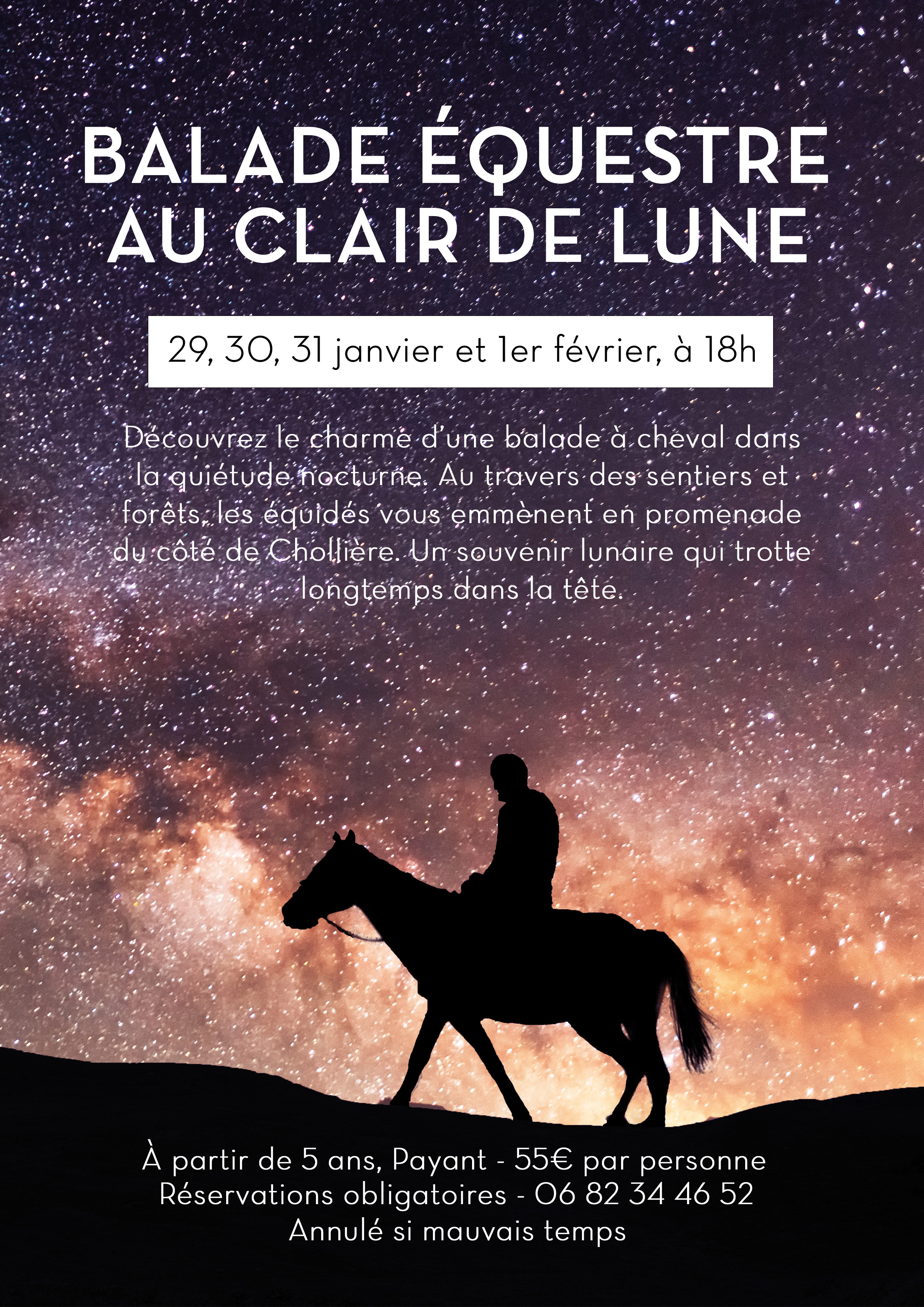 Paseos a caballo a la luz de la luna_Pralognan-la-Vanoise