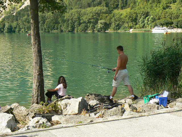 P�cher au lac de Nantua