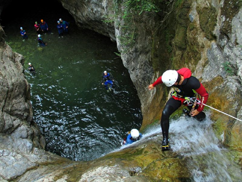 Canyoning_rappel
