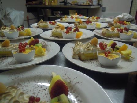 assiettes de desserts