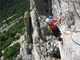 Via ferrata dans le Diois avec Acroconcept