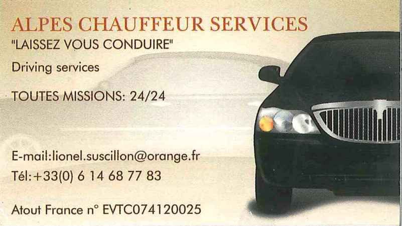 VTC Alpes chauffeur