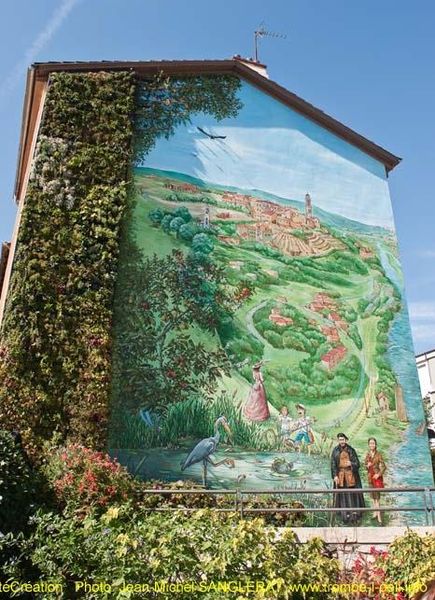 fresque végétale Lumière