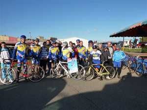 Groupe de cyclistes
