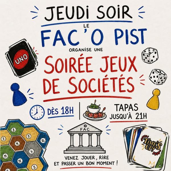 Soirée jeux de société