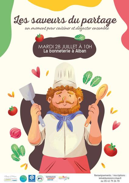 Atelier cuisine Les saveurs du partage - Le trait d'Union