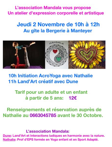 Atelier d'expression corporelle et artistique - © Association Mandala Atelier d'expression corporelle et artistique - © Association Mandala