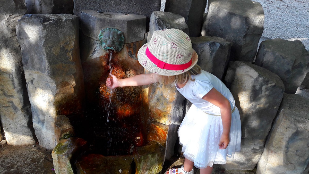 The mineral water spring