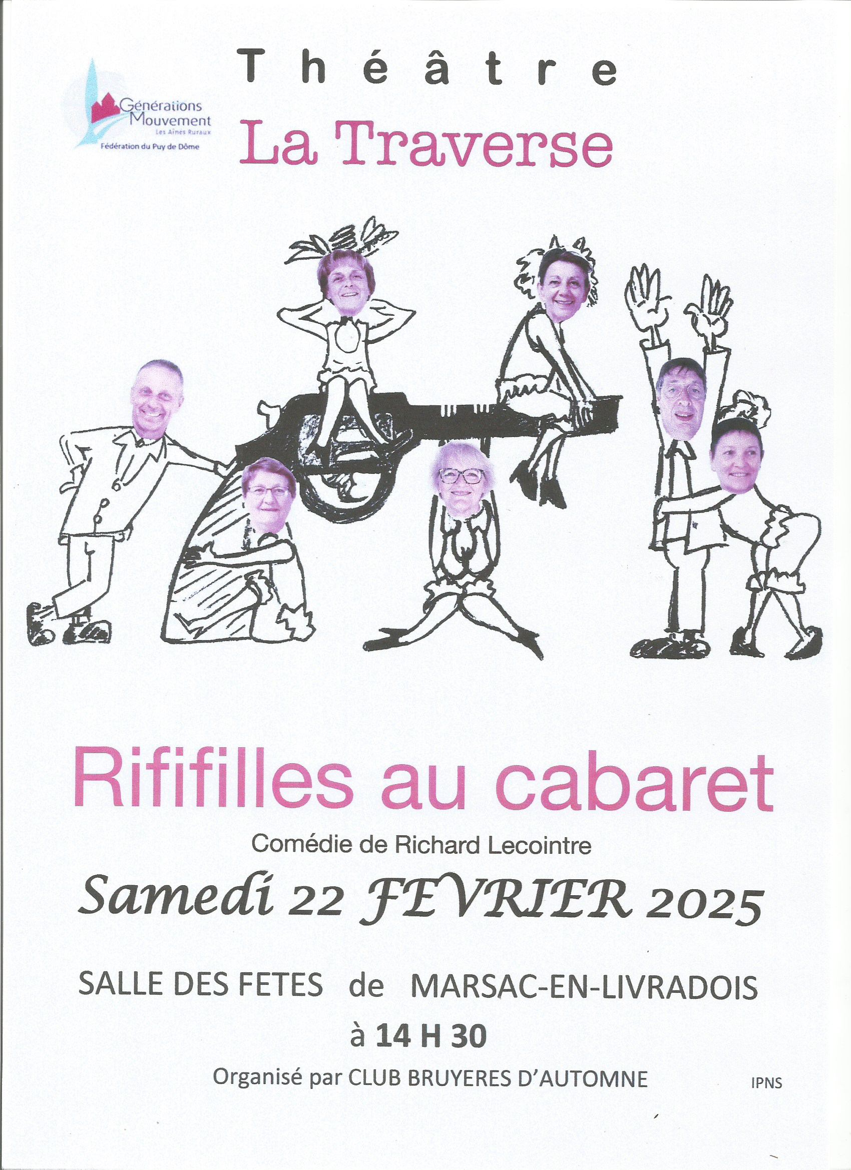 Théâtre « Rififilles au cabaret » // Marsac-en-Livradois