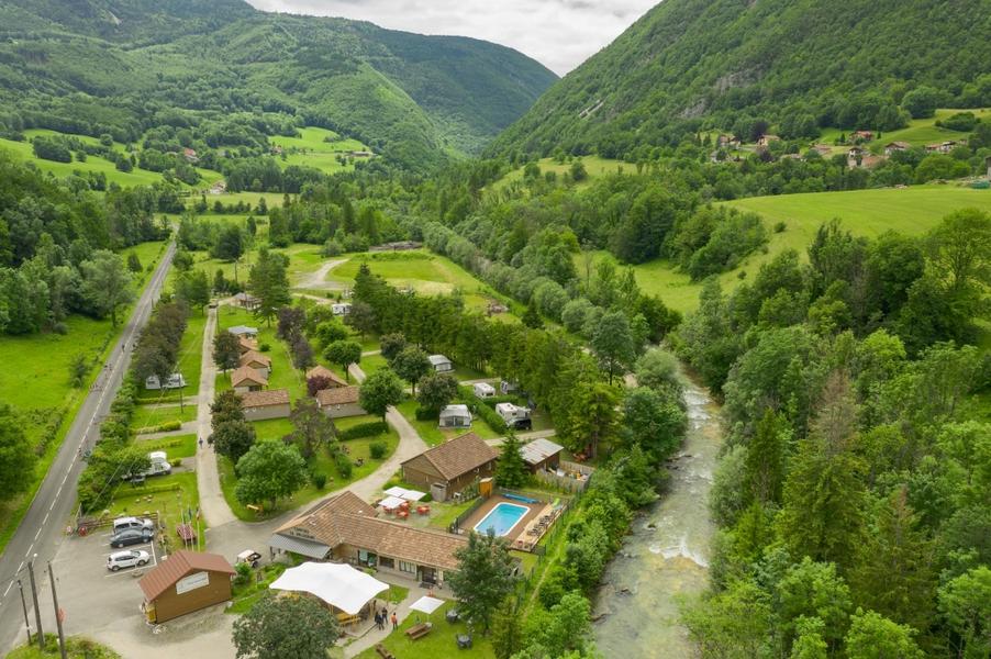 Vue aérienne du camping Vue aérienne du camping