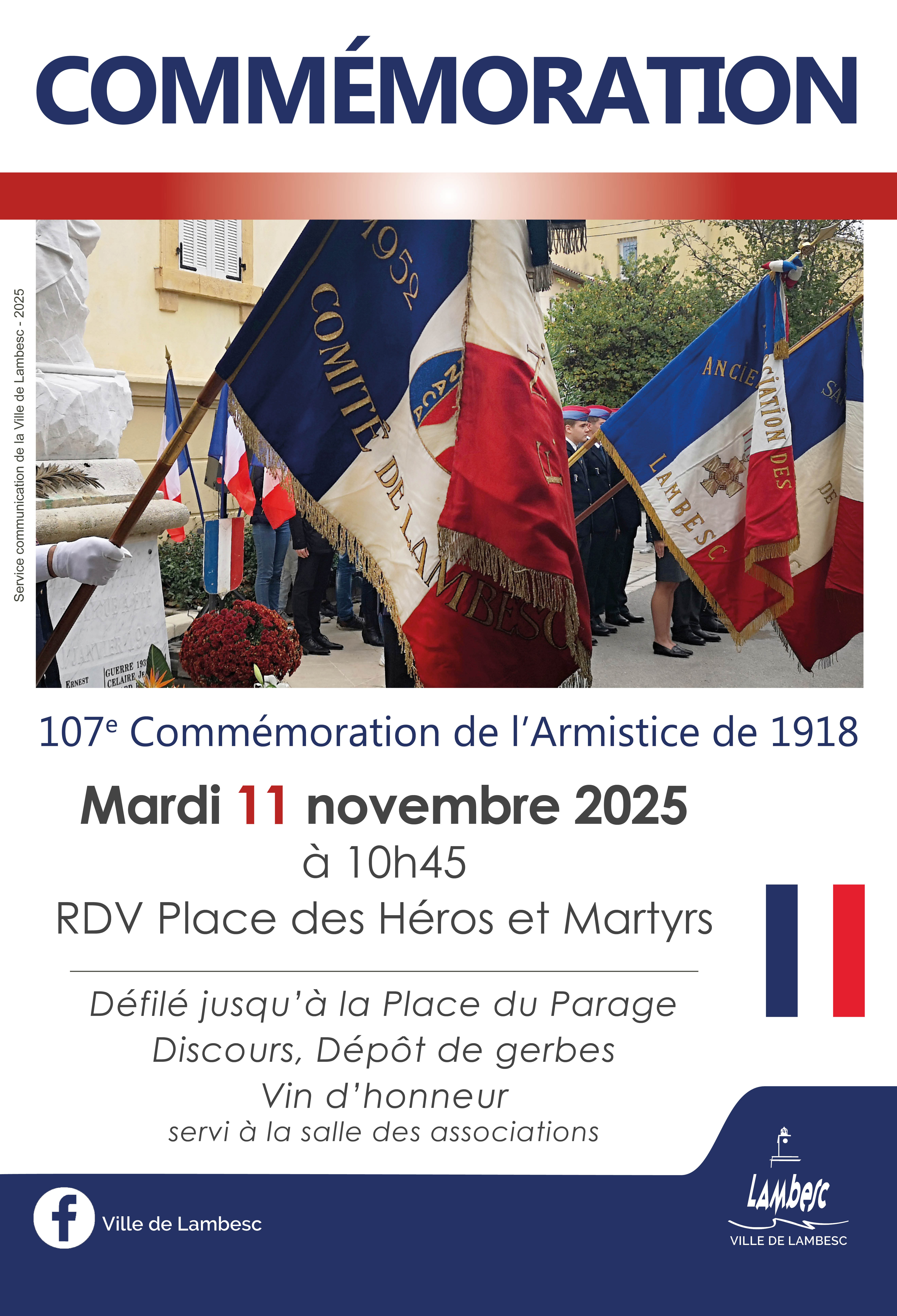 107e Commémoration de l'Armistice de 1918