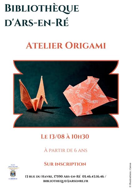 Atelier de création d'origami