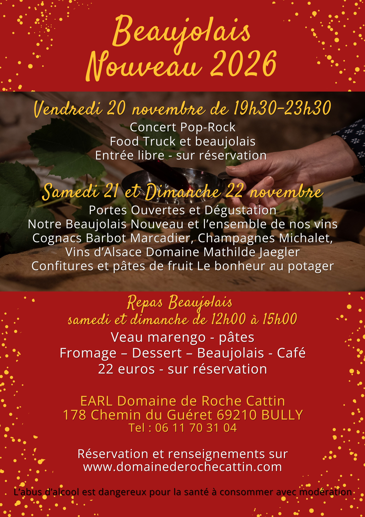 Affiche programme Beaujolais Nouveau