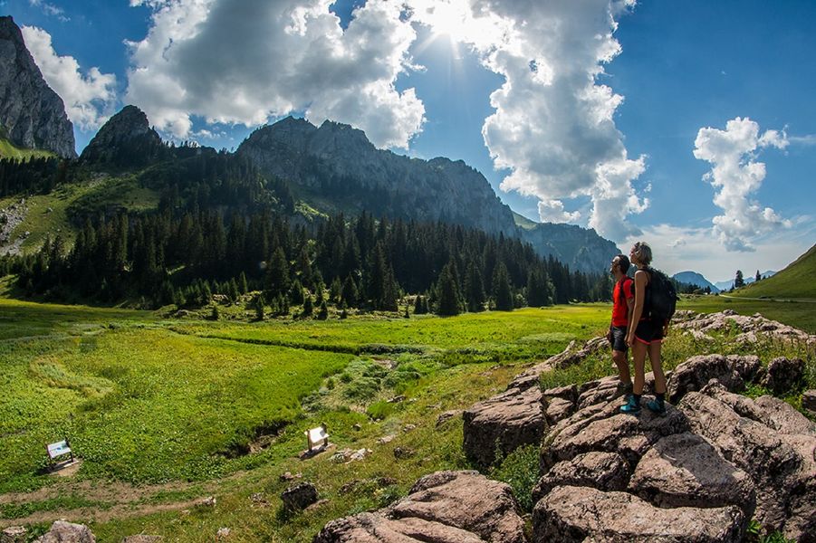 Site de Bise dans le Géoparc mondial UNESCO du Chablais
