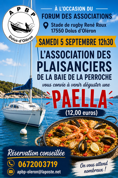 Paëlla de l'association des plaisanciers de la baie de la Perroche