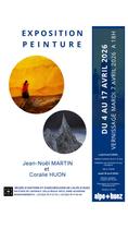 Exposition de peintures par Jean-Noël MARTIN et Coralie HUON_Alpe d'Huez