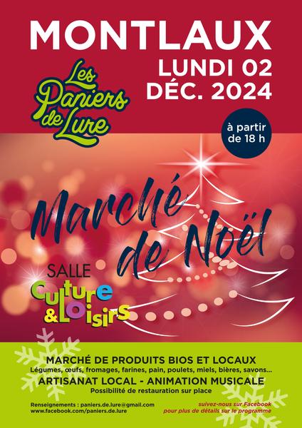 Marché de Noël à Montlaux Le 2 déc 2024