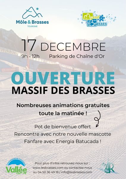 We celebrate the opening of the Massif des Brasses ski resort !