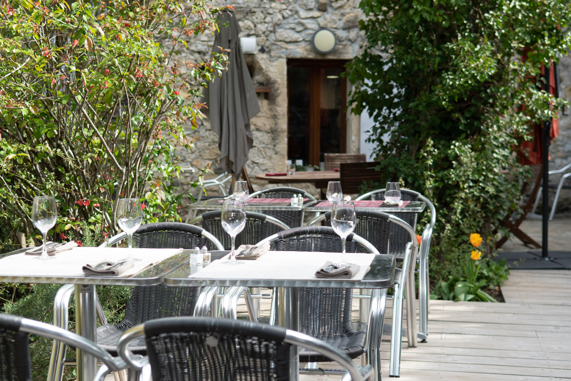 la terrasse des carmes restaurant ardèche