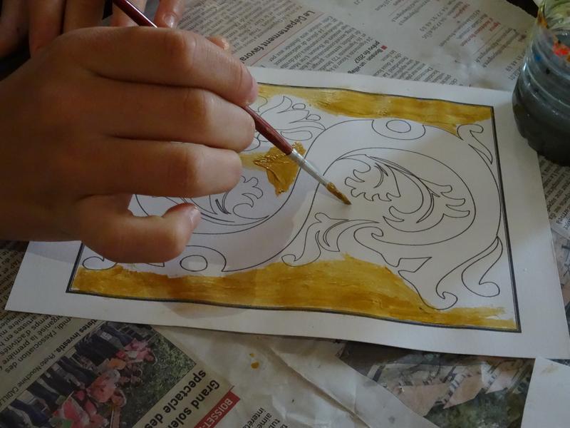 Apprenti enlumineur - Visite-atelier_Saint-Bonnet-le-Château