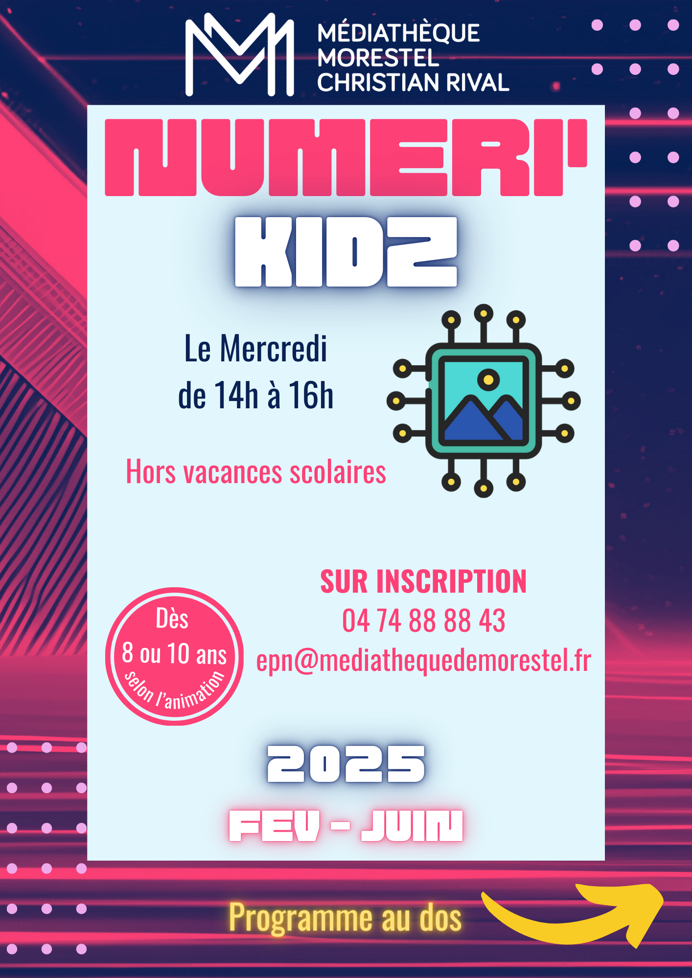 Numéri'Kidz : Ateliers multimédia pour les enfants à la Médiathèque de Morestel…