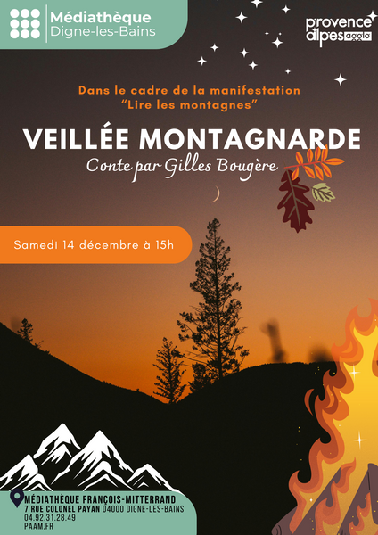 Lire les montagnes : Veillée montagnarde Le 14 déc 2024