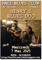 Concert "Henry's Blues Duo (Italie)" - Hall Blues Club_Pélussin
