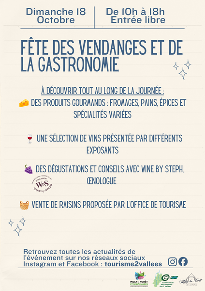 Fu00eate des Vendanges et de la Gastronomie_Milly-la-Foru00eat
