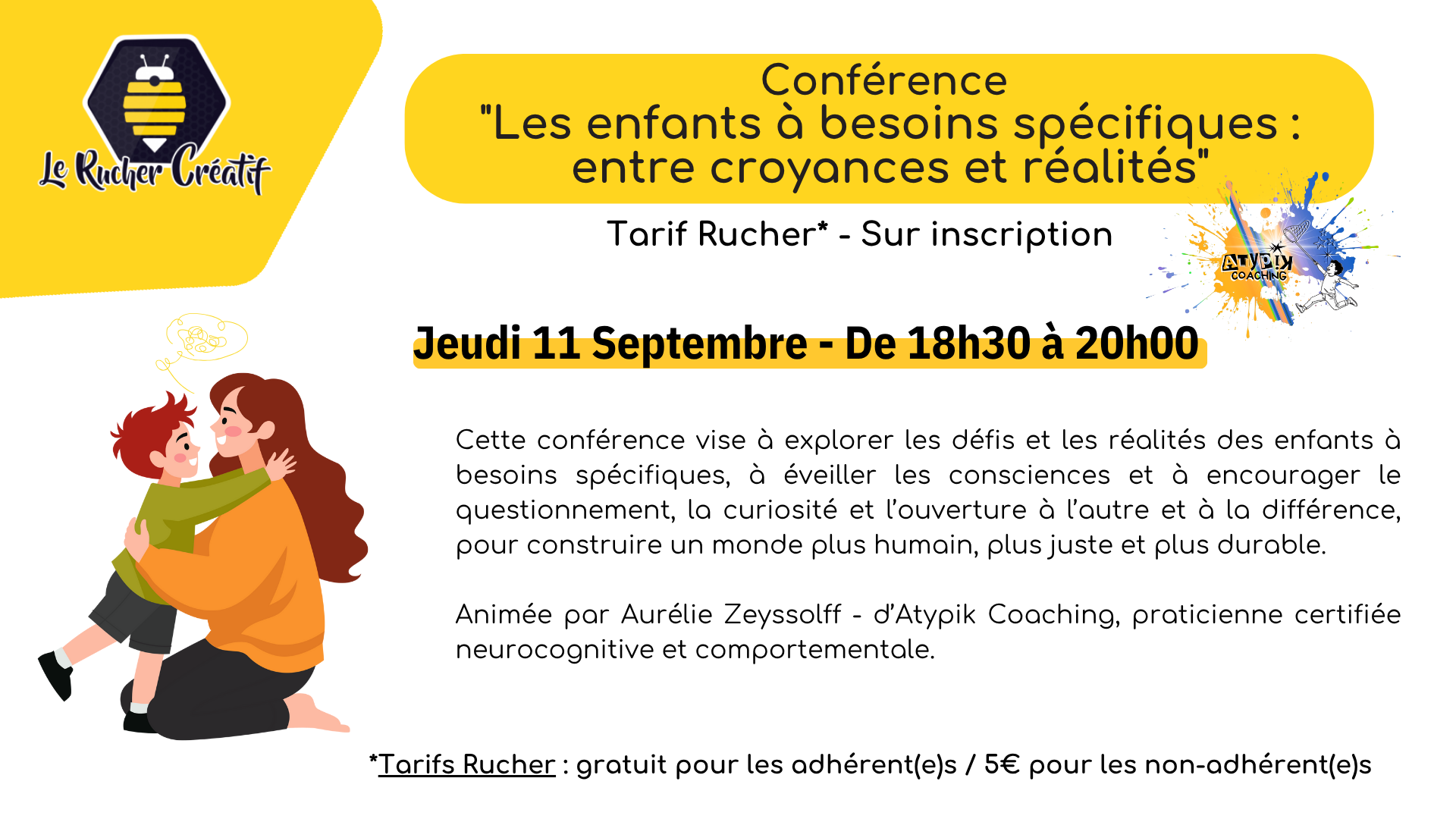 Conférence "Les enfants à besoins spécifiques : entre croyances et réalités"