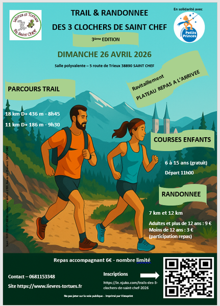 Trail et randonnée des 3 clochers de Saint-Chef_Saint-Chef