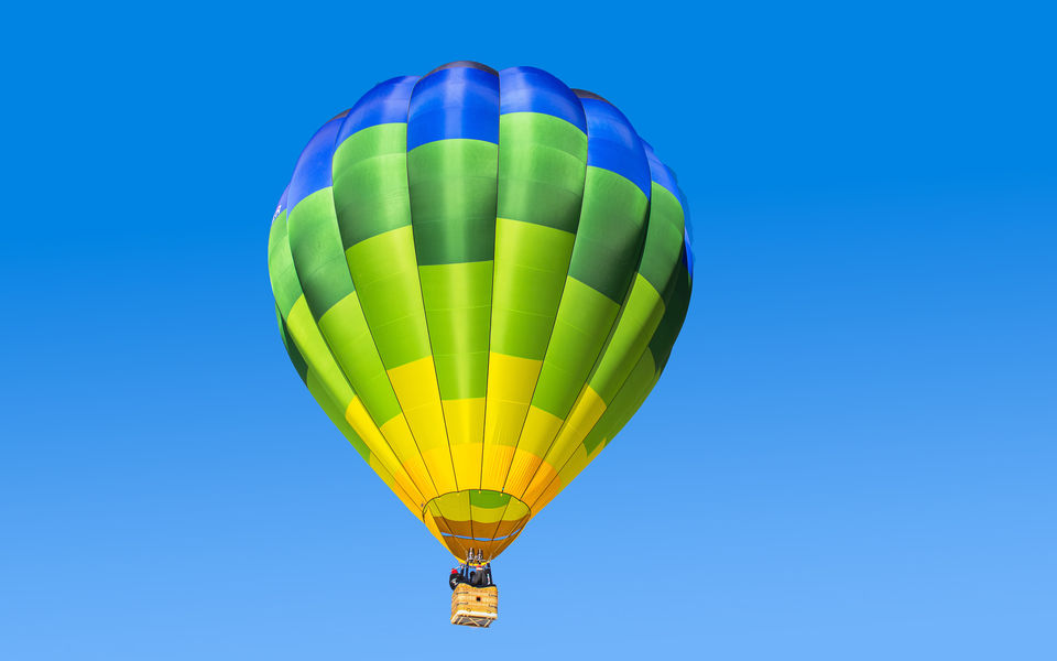 Hot-air balloon flight