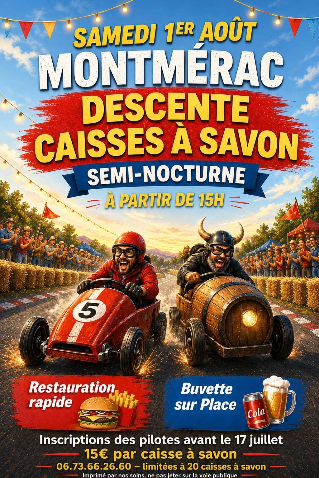 Descente de caisses à savon semi-nocturne