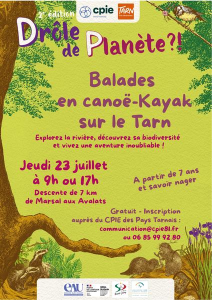 2ème édition Drôle de Planète : Balades en canoë-kayak