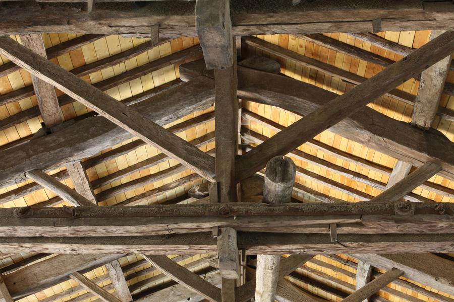 La charpente du cuvage