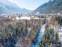 Itinéraire piétons et raquette du village de Vallorcine_Vallorcine