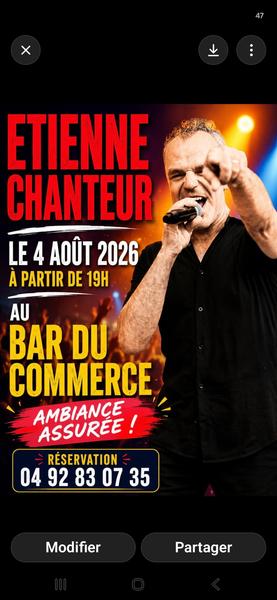 Soirée Musicale animée par Etienne