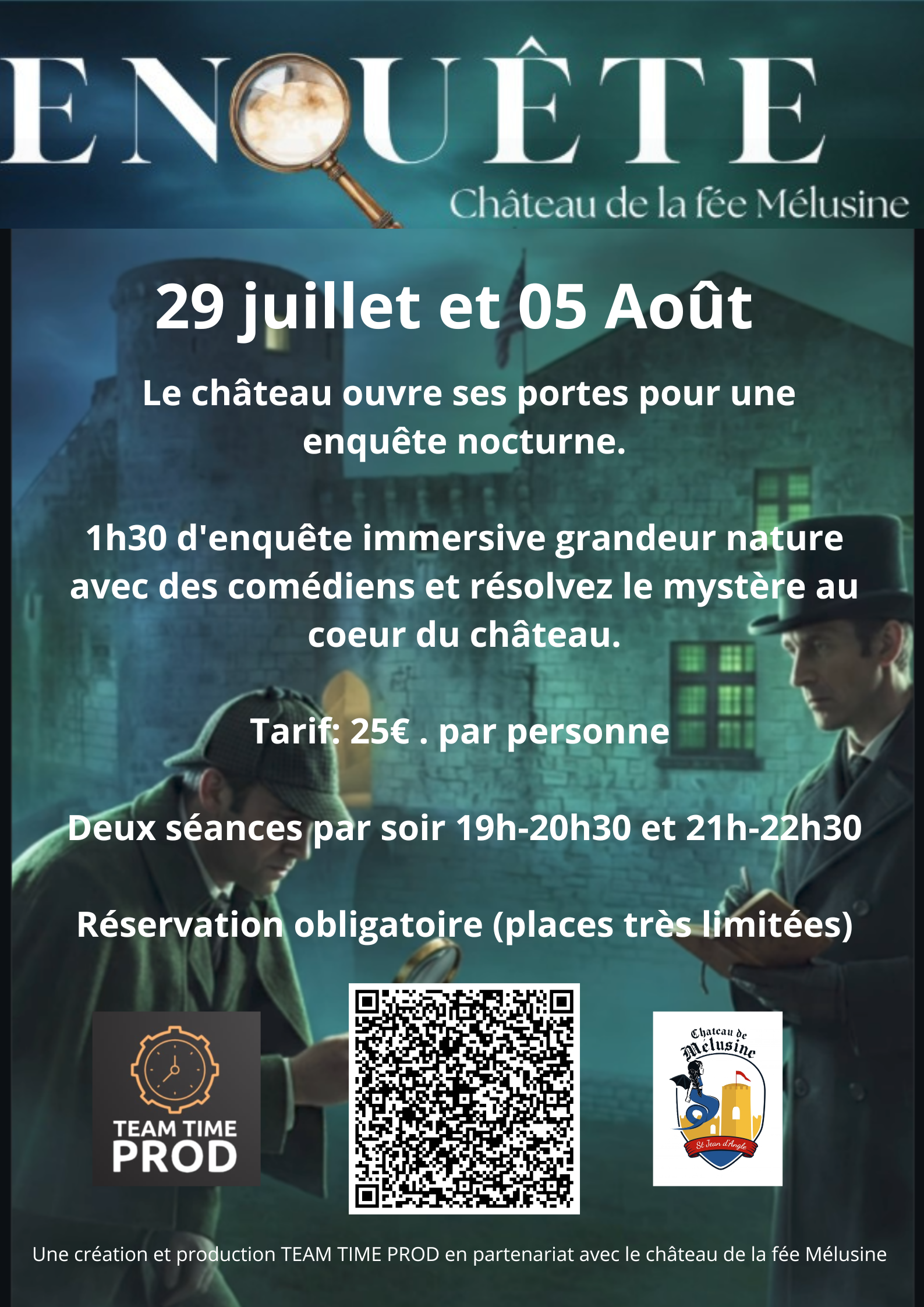 Enquête nocture au château de la Fée mélusine