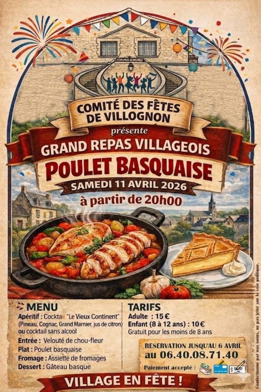 Grand repas villageois