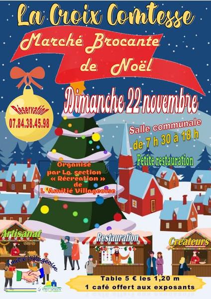 Marché - brocante de Noël