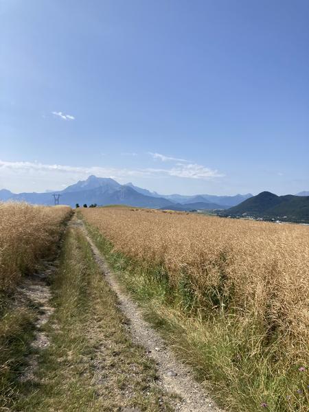 L'obiou depuis les champs des Serres