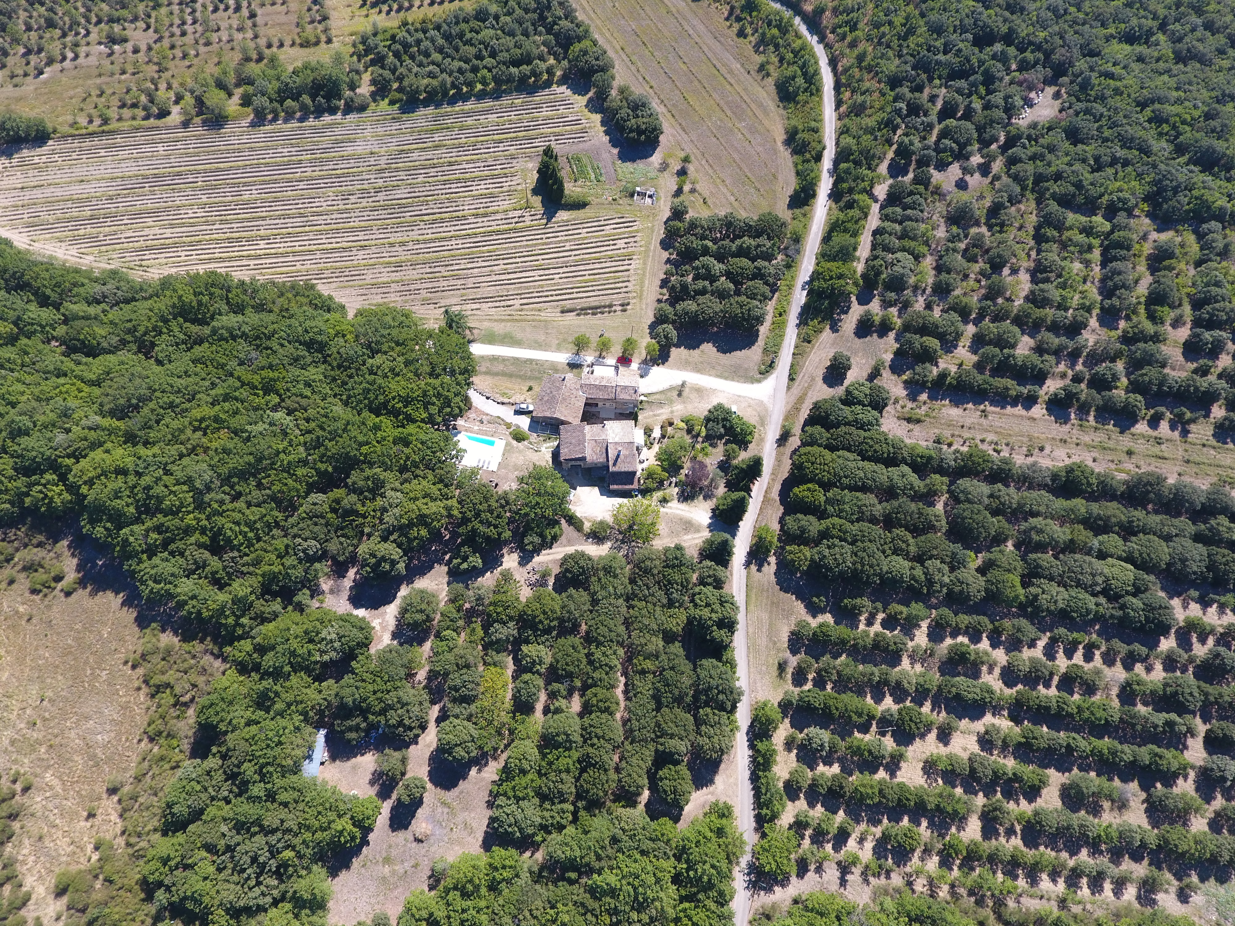 Vue aérienne - La Ferme Les Eybrachas