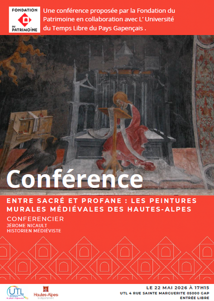 Conférence : les peintures murales médiévales des Hautes-Alpes