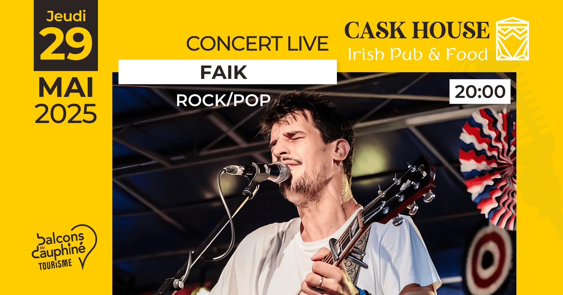 Concert de Faïk au Cask House_Saint-Chef-Balcons du Dauphiné